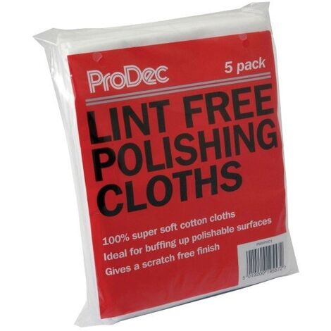 ProDec Lint Free Polishing Cloths - 5 Pack