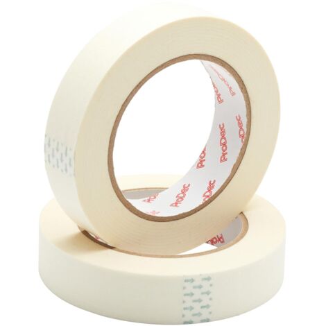 ProDec Nastro adesivo multi superficie da 2,5 cm x 50 m, per pittori, per linee di pittura nitide, nastro per decoratori, nastro adesivo per pittori, nastro adesivo per vernice, nastro adesivo largo