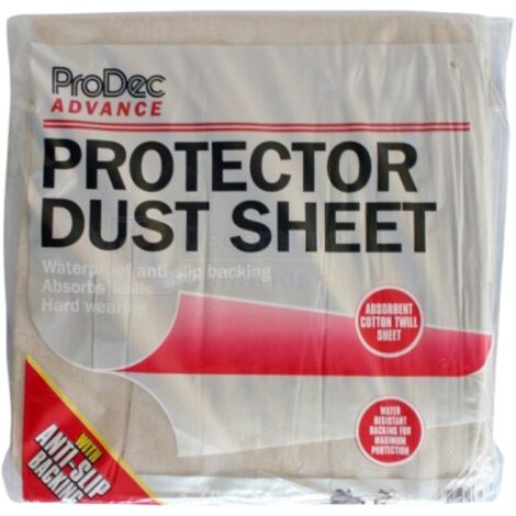 ProDec Protector Dust Sheet - Waterproof and Anti Slip - 3.7m x 3.7m (12' x 12')