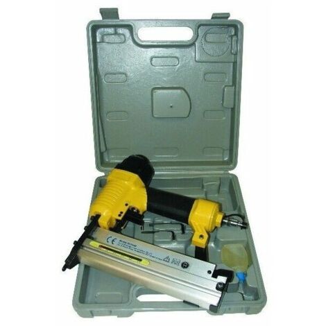 Prodif – Cloueur agrafeuse pneumatique 16-40 mm – Pression max 6 bar – Débit d'air 0,4 L/pc – Coffret pour travaux de fixation