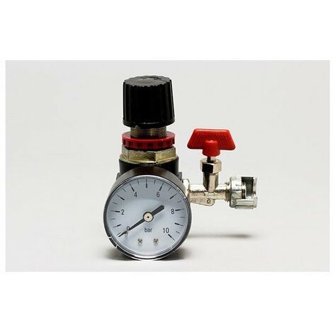 Prodif – Manodétendeur 50mm – Régulateur de pression avec manomètre – Raccords 1/8'' et 1/4'' inclus – Précision pour outils à air comprimé