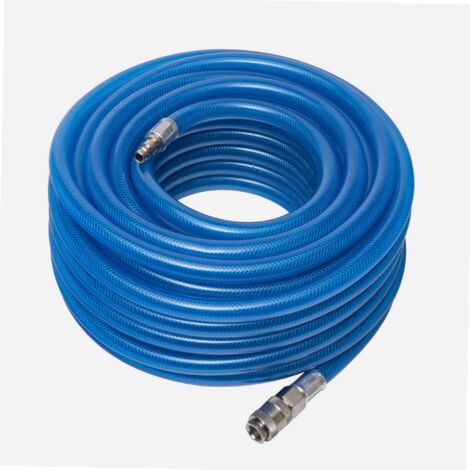 Prodif – Tuyau à air comprimé 10 x 17 mm – Longueur 20 m – PVC renforcé – Pression maximale 10 bars – Raccords rapides inclus