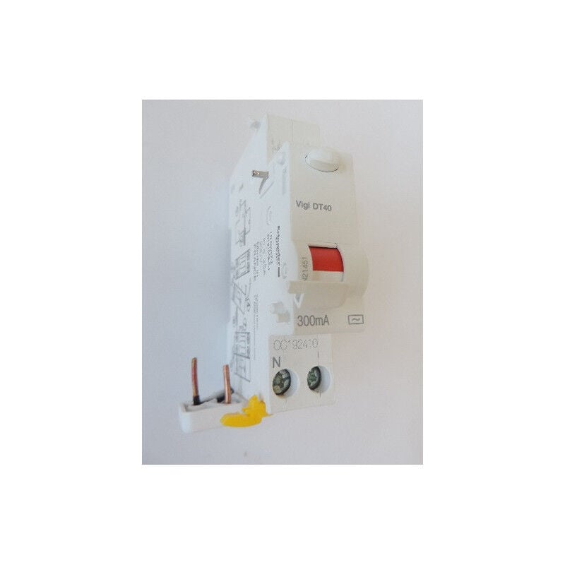 Bloc différentiel 1P+N 25A Prodis Vigi DT40 300mA instantané type ac Schneider