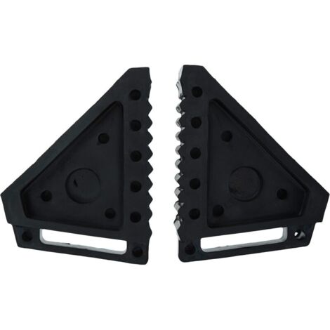 Prodotti 70472Set di 2 cunei neri per ruote da traino.
