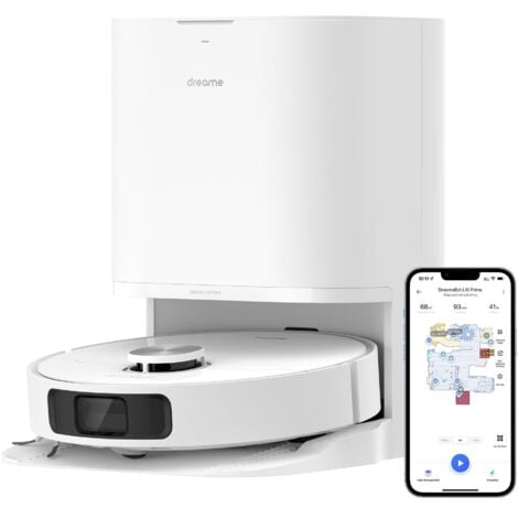 [PRODOTTO RICONDIZIONATO] DREAME L10 Prime Robot Aspirapolvere con Sollevamento del Mocio da 7 mm, Mocio Autopulente, Navigazione LDS, Aspirazione 4000Pa, 70%-79% Nuovo