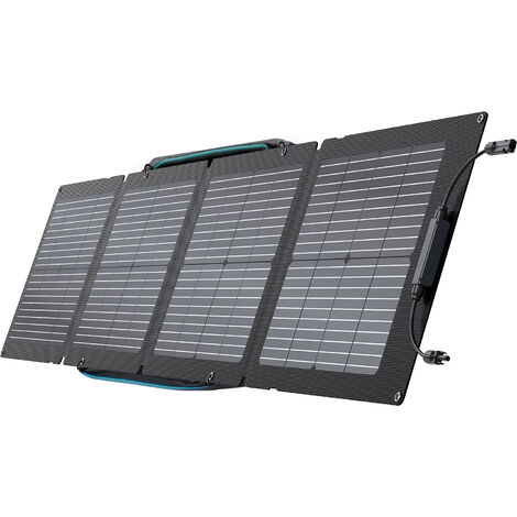 [PRODOTTO RICONDIZIONATO] ECOFLOW Pannello Solare Portatile 110W per Centrale Elettrica, Sistema di Ricarica Solare Pieghevole, Concatenabile, Cavalletto Regolabile, Impermeabilità IP67, per l’Uso all