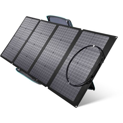 [PRODOTTO RICONDIZIONATO] ECOFLOW Pannello Solare Portatile 160W per Centrale Elettrica, Sistema di Ricarica Solare Pieghevole, Concatenabile, con Cavalletto Regolabile, Impermeabilità IP67, per Uso a
