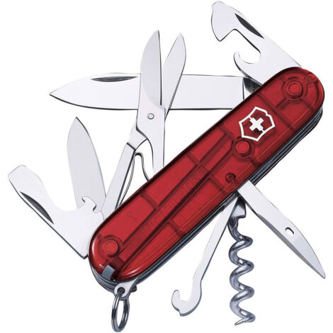 [PRODOTTO RICONDIZIONATO] Victorinox multiuso Climber traslucent,14 funzioni