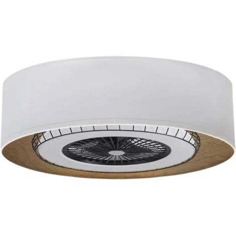 Ventilatore Da Soffitto Con Luce E Telecomando Silenzioso, Moderne Lampadario Con Pale A Scomparsa, Dimmerabile Reversibile Motore Dc Plafoniera Con Ventilatore Con Pale Retrattili Per Camera Da Letto