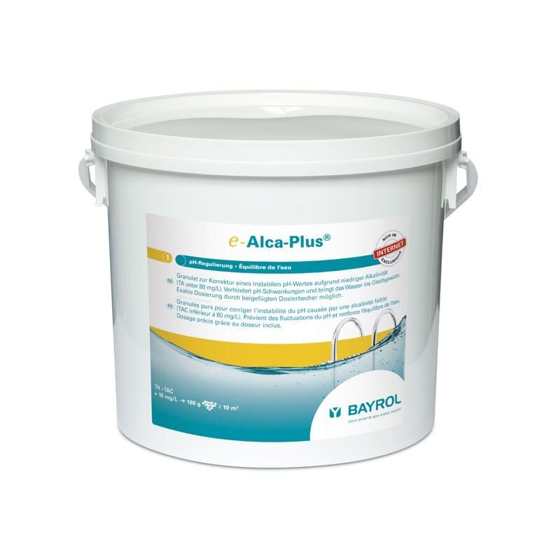 Bayrol - Produit d'entretien piscine - e.Alca Plus - Granulés - 5 kg de