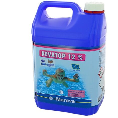 Produit d'entretien piscine - Revatop 12% - 1 x 5 L de Mareva