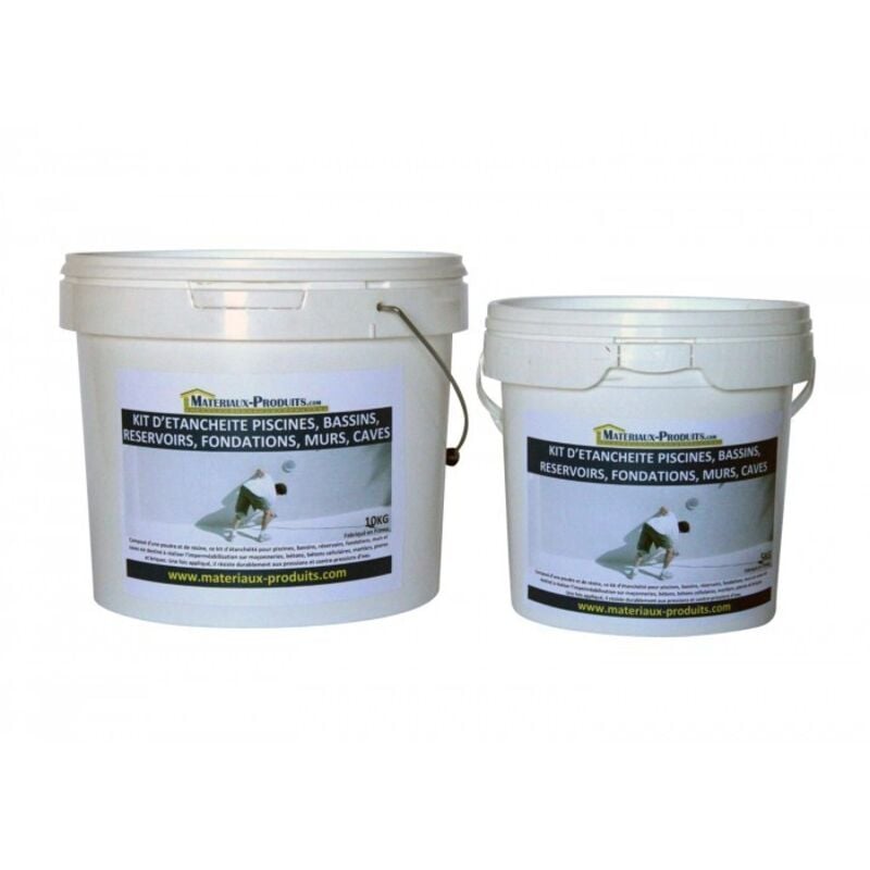Produit d'étanchéité piscines, bassins, réservoirs, fondations, murs, caves - 24 Kg Gris Matpro