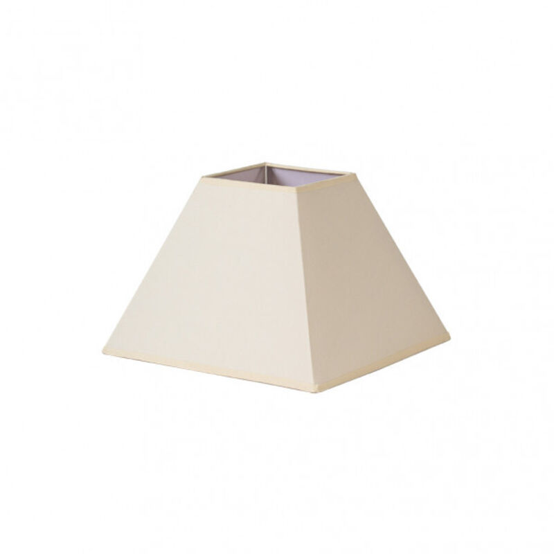 [PRODUIT D'OCCASION] Abat-jour pyramide mezzo e27 beige 35dx15dx25h tissu popeline