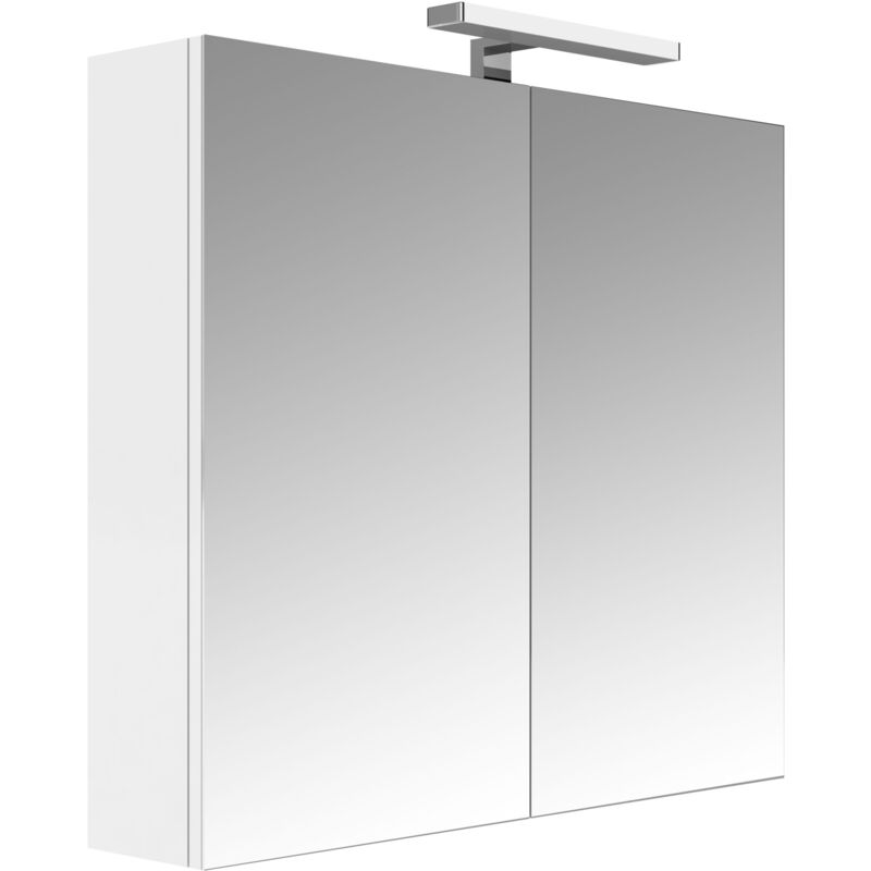 Produit d'occasion] Allibert Armoire de salle de bain juno murale avec miroir 80 x 75,2 x 16 cm