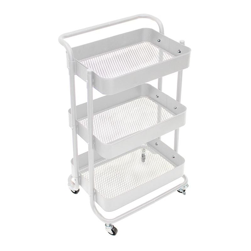 Velleman - produit d'occasion] Chariot de cuisine -- métal - - blanc --- 46 x 35 x 76,5 cm
