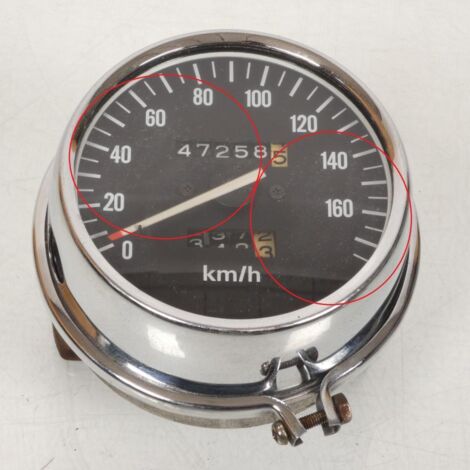 [PRODUIT D'OCCASION] Compteur avec fond noir origine pour moto Honda 160km/h Occasion