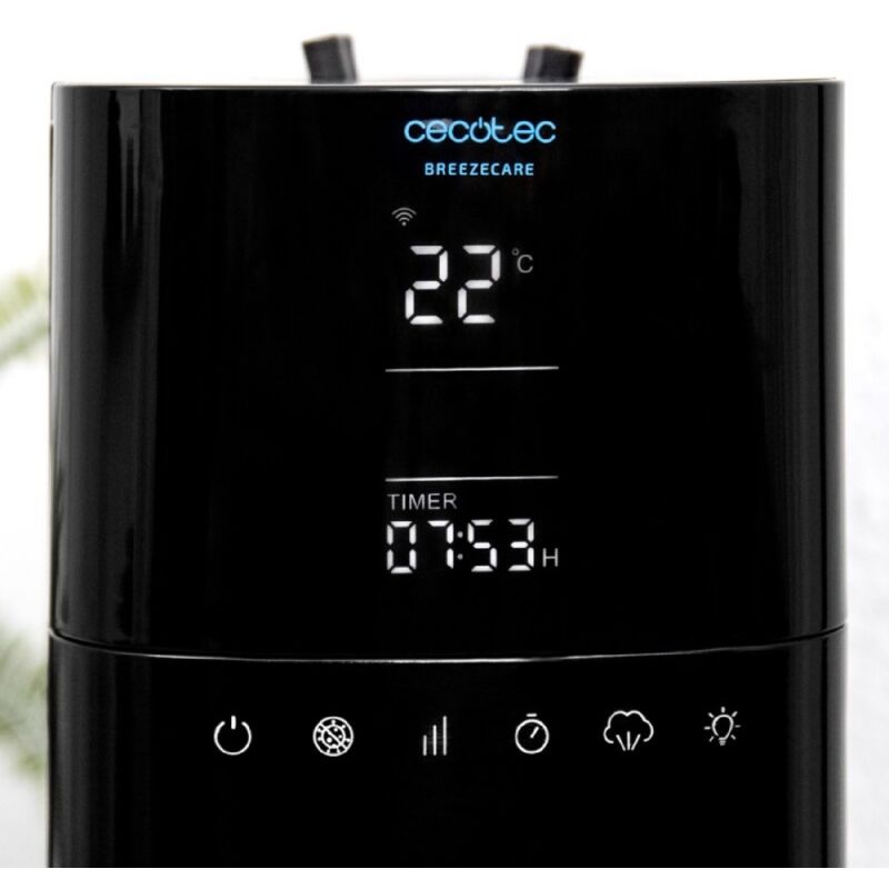 Cecotec - produit d'occasion] Humidificateur de eau de 400 ml/h, réservoir de 6L et contrôle wifi por.