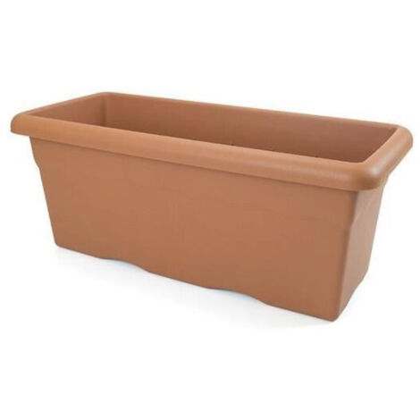 [PRODUIT D'OCCASION] PLASTIKEN Jardiniere rectangulaire O 100 X 44 cm - Terracotta