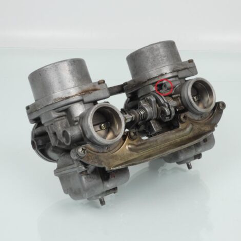 [PRODUIT D'OCCASION] Rampe carburateur Keihin origine pour moto Honda 250 CB T 1977 à