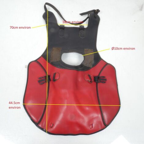 [PRODUIT D'OCCASION] Tapis de protection de réservoir Sifact pour moto ROUGE NOIR