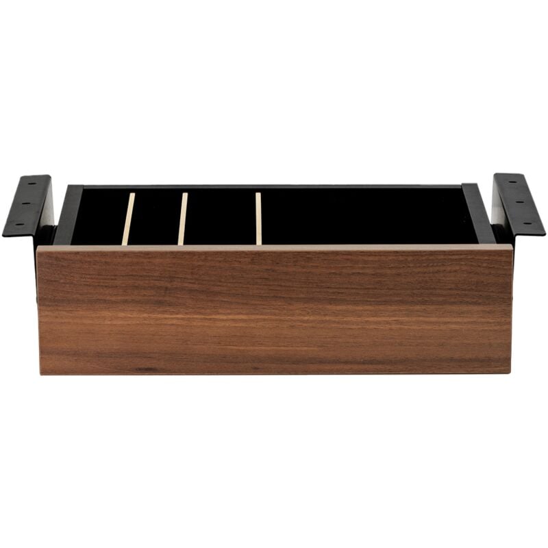 [PRODUIT D'OCCASION] Tiroir de bureau Artisan en bois noir et noyer