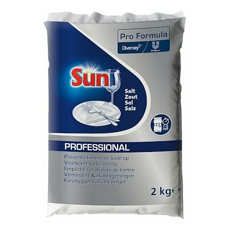 Produit lave-vaisselle sel régénérant Sun - Sac de 2 kg - Blanc