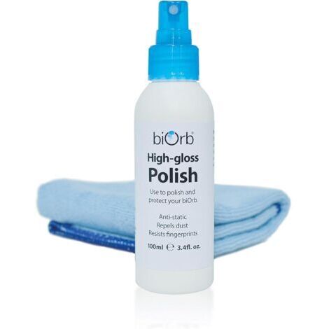 Produit lustrant très brillant et chiffon en microfibre