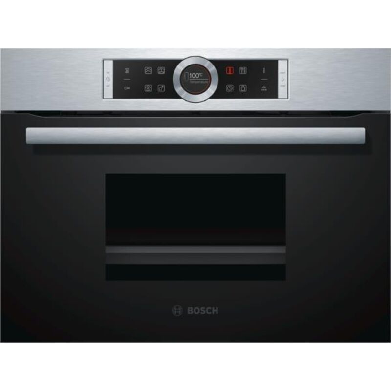 [Produit Reconditionne] Bosch Series 8 Cdg634As0 Four De Vapeur Small Black, Stainless Steel Buttons, Touch
