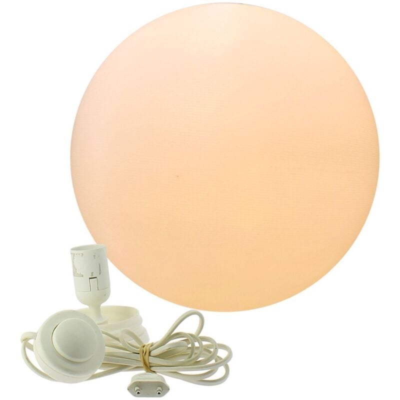 Eclairage Design - produit reconditionne] Sphère Strillée D40 cm Secteur Intérieur Culot E27 - Très bon état