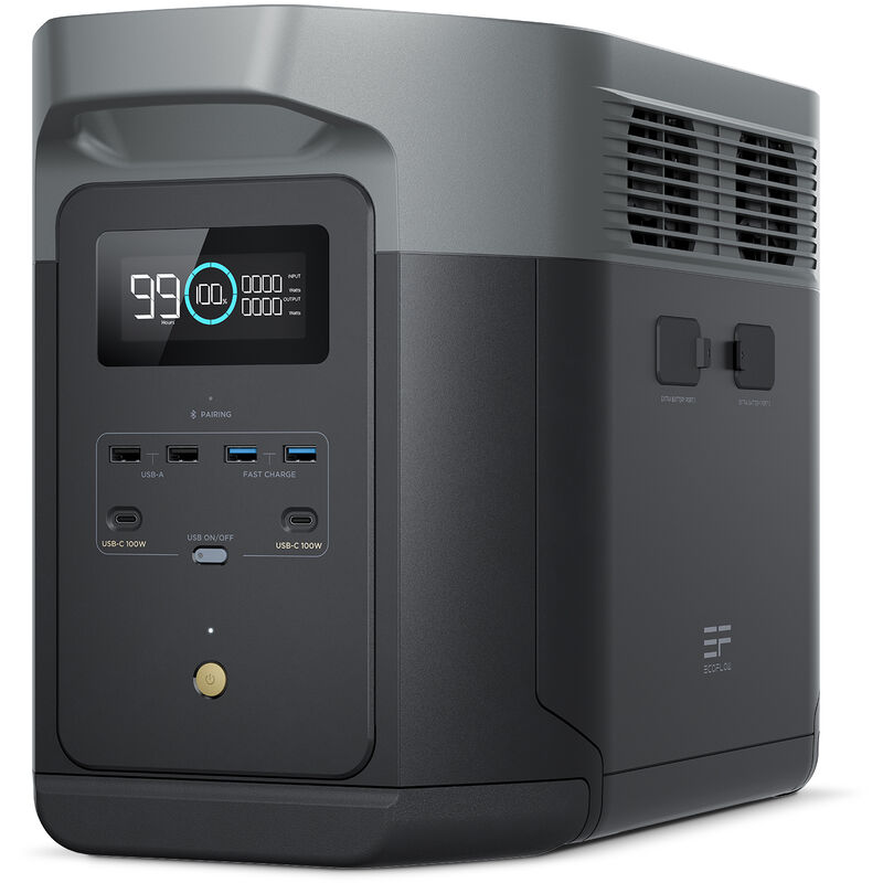 Ecoflow - produit reconditionne] Station électrique portable delta 2 Max, capacité 2048Wh, batterie lfp, recharge rapide (Reconditionné)