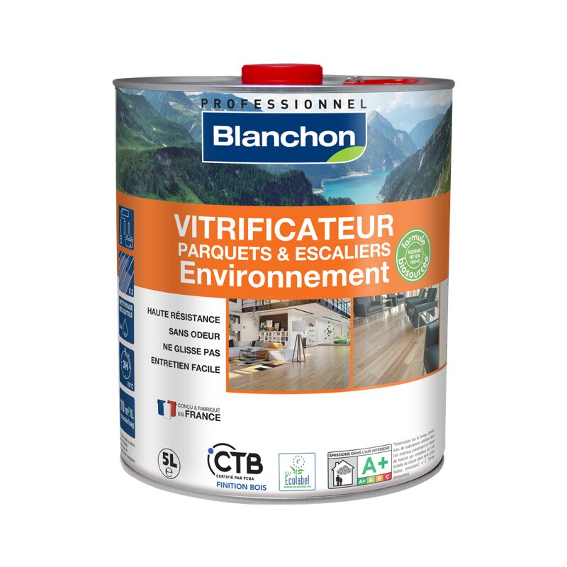 Vitrificateur parquet environnement 5L Satiné