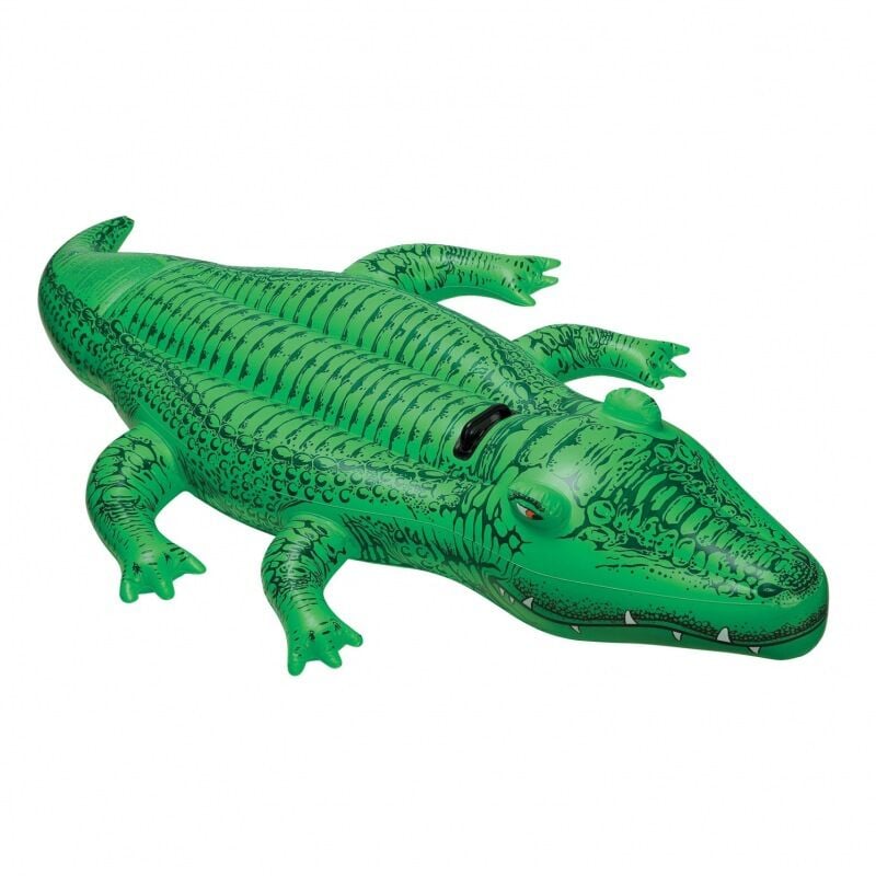 Gotrays - Produits flottants gonflables, piscine gonflable en crocodile, bouée gonflable en crocodile, grande bouée d'équitation en crocodile, jouets