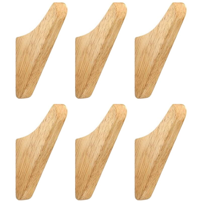 Feiyue - Produits Patère en bois, cintre en bois naturel, cadre de patère en bois à simple paroi fixé au mur, minimaliste - style:style2