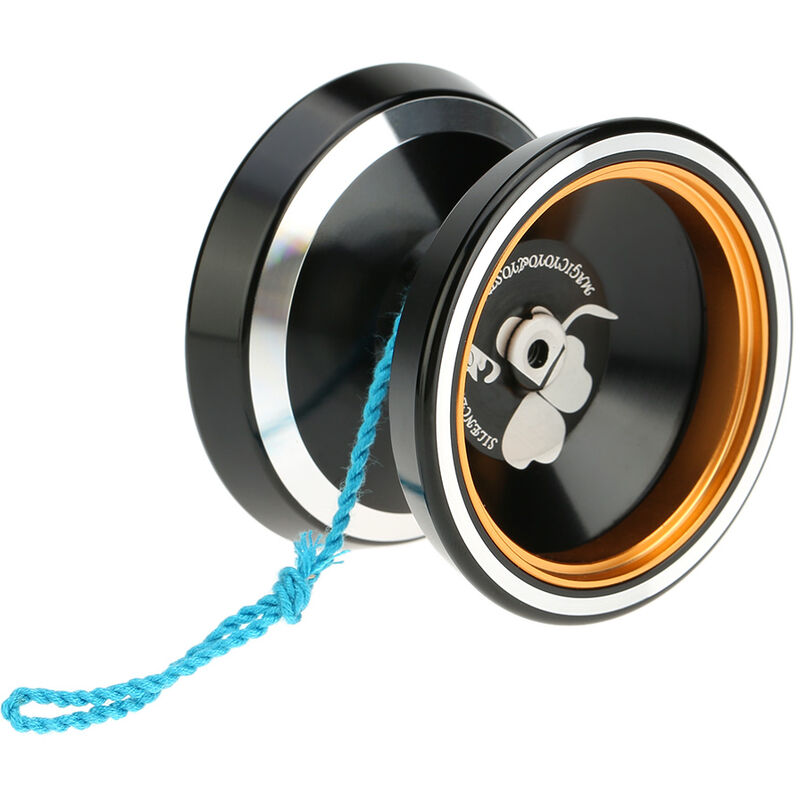 

Profesional Magic Yoyo M001 aleacion de aluminio yoyo CNC torno T rodamiento con cuerda giratoria para ninos ninas ninos negro, Negro