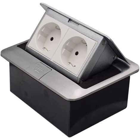 Professional 2-way floor socket, floor socket, recessed socket, table socket