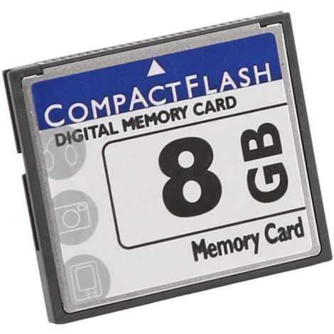 Professional 8GB Compact Flash Memory Card (White and Blue)