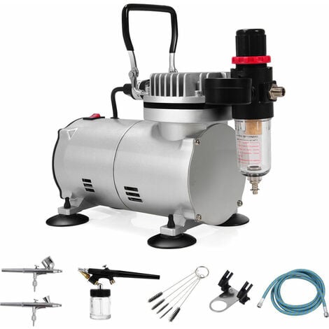 Professional  Airbrush  Compressor Kit Spray  Gun  Hose Air 