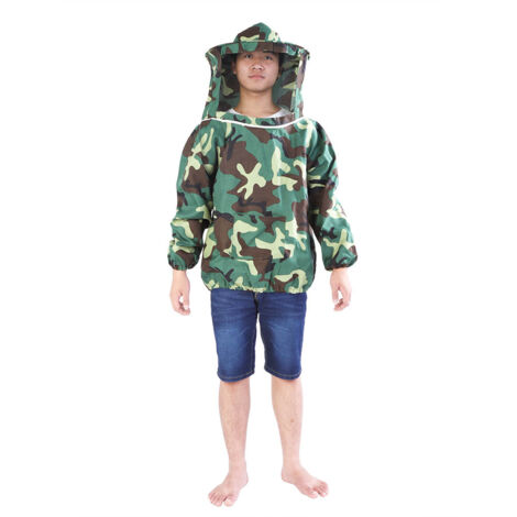 Professional Beekeeper Jacket Suit Beekeeping Protective Equipment with Hooded Veil