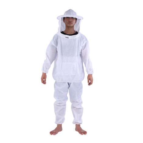 Professional Beekeeper Protective Suit Beekeeping Equipment Hooded Jacket Pants