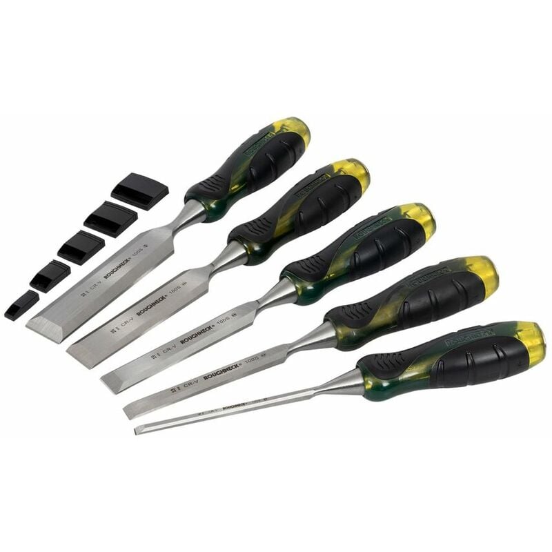 Professional Bevel Edge Chisel Set, 5 Piece - Roughneck