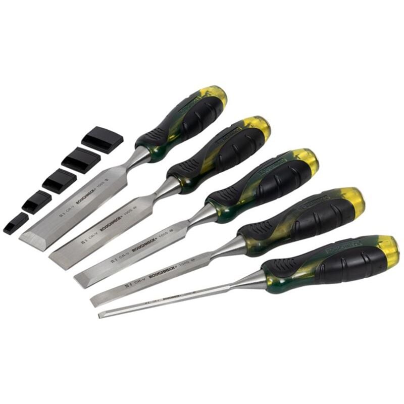 Roughneck ROU30175 Professional Bevel Edge Chisel Set, 5 Piece