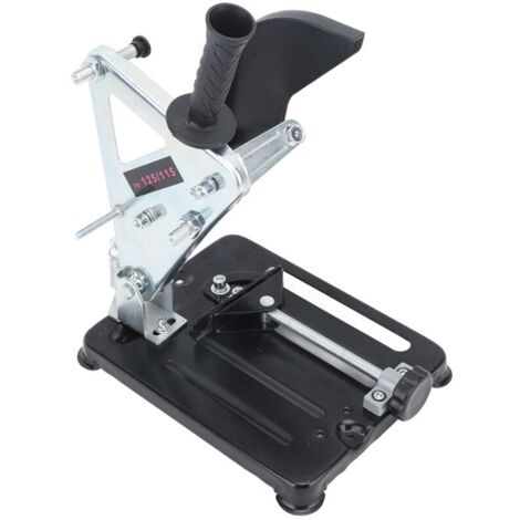 Professional cutting stand for 115-125 mm angle grinders. Adjustable cutting range from 0° to 45°. Angle support.