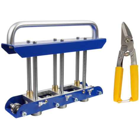 Professional Edition Metal Bending Tool, Standing Seam Roofing Tools, Metal Edge Roller, 3-Station Edge Bead Roller, Roll Roofing Tool