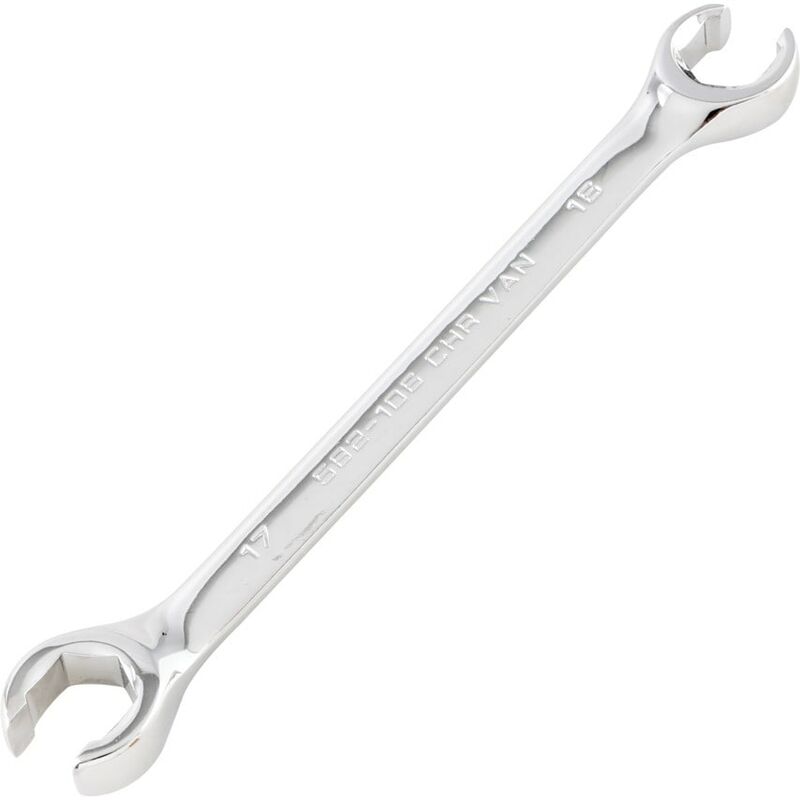 Pro Metric Flare Nut Spanner, Chrome Vanadium Steel, 16mm x 17mm - Kennedy