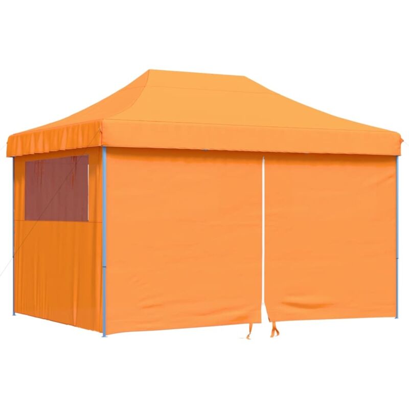 Vidaxl - Foldable Party Tent Pop-up With 4 Sidewalls Orange