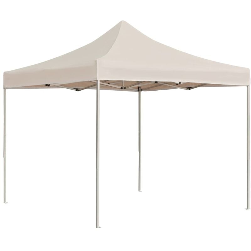 Professional Folding Party Tent Aluminium 2x2 m Cream Vidaxl