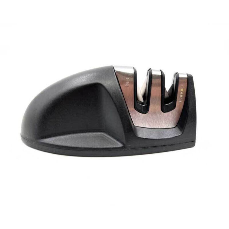 Professional Knife Sharpener, 2 in 1, for stainless steel and ceramic, non-slip base, black