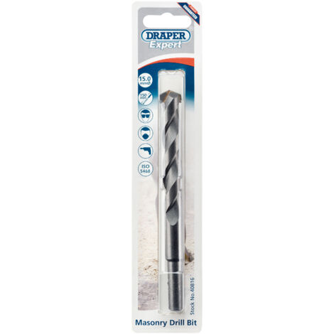 Professional Masonry Drill Bit with Pointed Tip for Hammer Drills, Model MD12PB, Blue