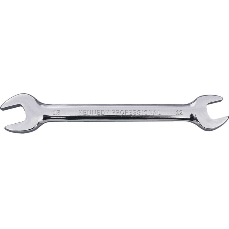 Pro Metric Open Ended Spanner, Double End, Chrome Vanadium Steel, 21mm x - Kennedy