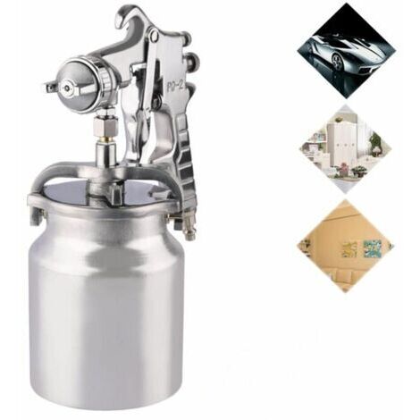 Professional Paint Spray Gun Paint Spray System, Stainless Steel, 1.8mm Nozzle, Paint Spray Gun for Automotive, Household and Furniture